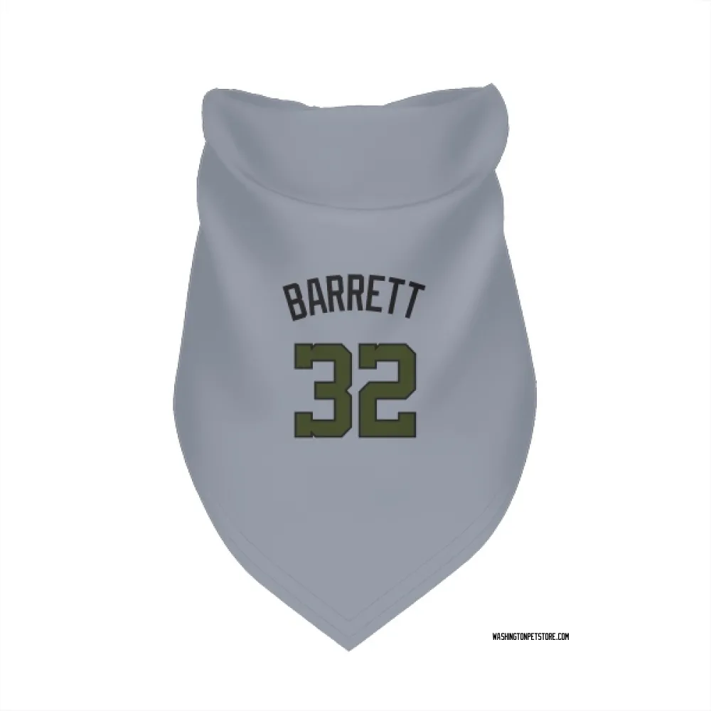 Washington Nationals Aaron Barrett Gray Pet Bandana for Dog & Cat