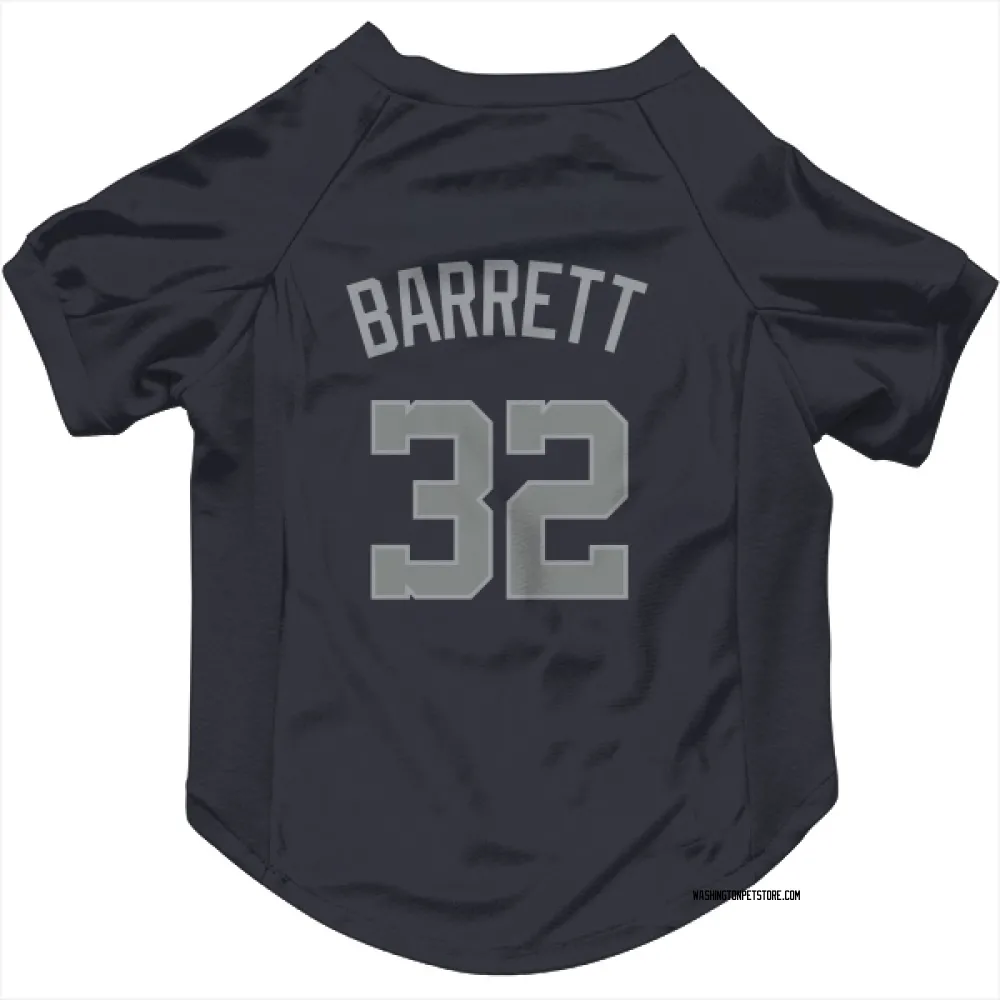 Washington Nationals Aaron Barrett Navy Gray Pet Jersey for Dog & Cat