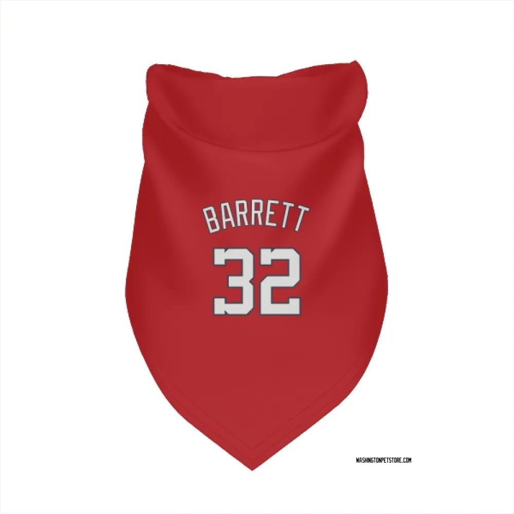Washington Nationals Aaron Barrett Red Pet Bandana for Dog & Cat