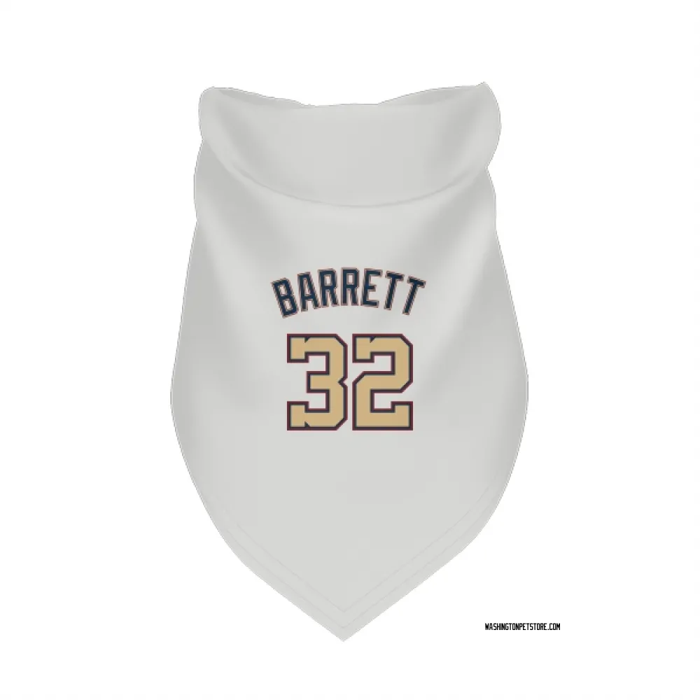 Washington Nationals Aaron Barrett White/Gold Pet Bandana for Dog & Cat