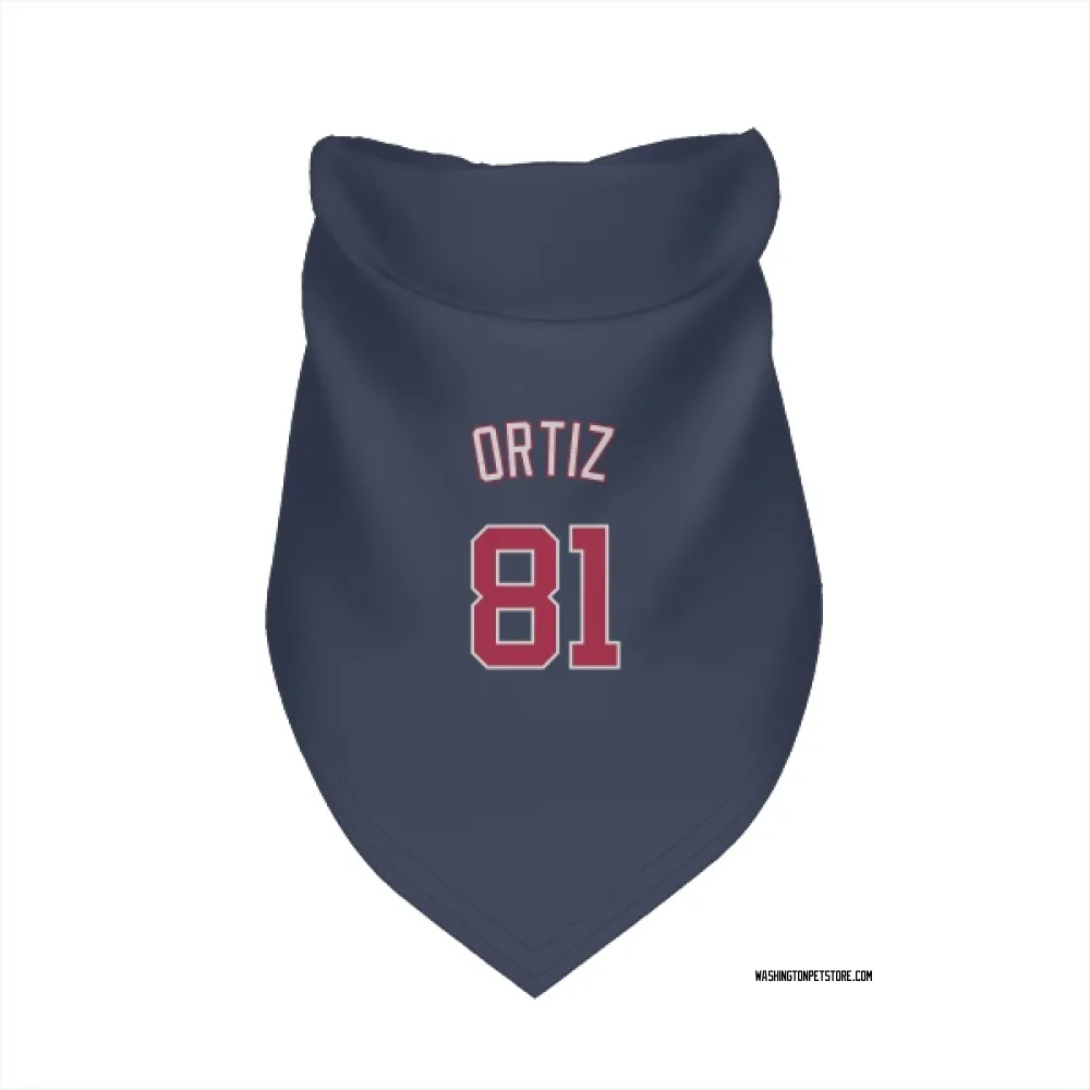 Washington Nationals Abimelec Ortiz Navy Pet Bandana for Dog & Cat