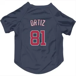 Washington Nationals Abimelec Ortiz Navy Pet Jersey for Dog & Cat