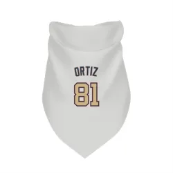 Washington Nationals Abimelec Ortiz White/Gold Pet Bandana for Dog & Cat