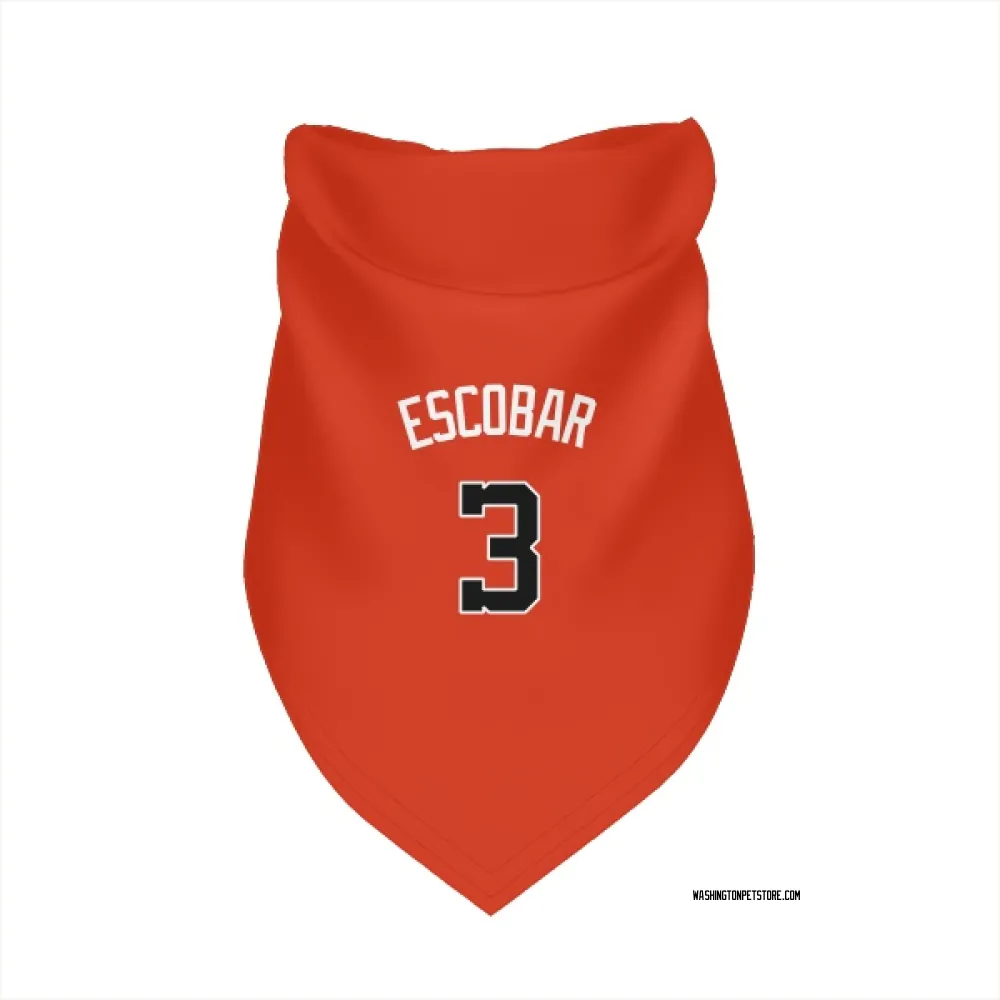 Washington Nationals Alcides Escobar Orange Pet Bandana for Dog & Cat