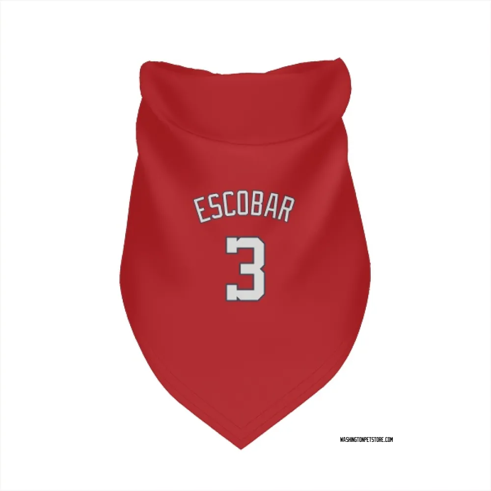 Washington Nationals Alcides Escobar Red Pet Bandana for Dog & Cat