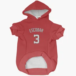 Washington Nationals Alcides Escobar Red Pet Hoodie for Dog & Cat