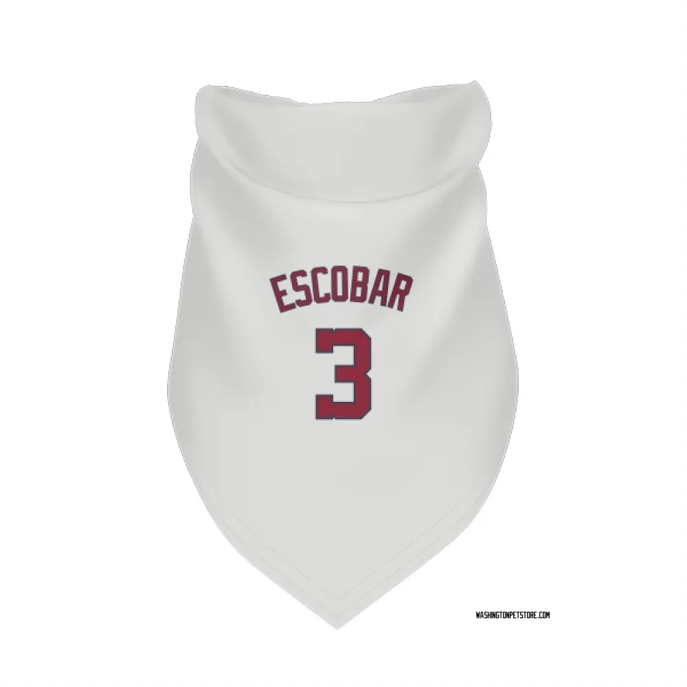 Washington Nationals Alcides Escobar White Pet Bandana for Dog & Cat