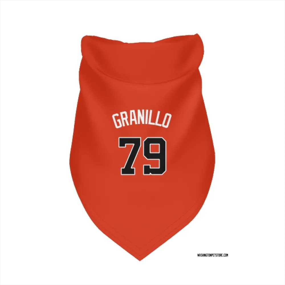 Washington Nationals Andre Granillo Orange Pet Bandana for Dog & Cat