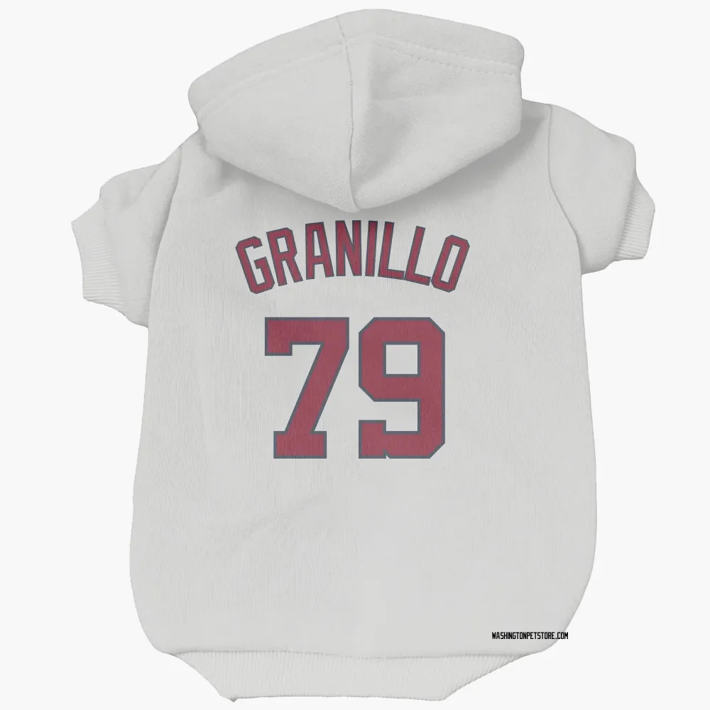 Washington Nationals Andre Granillo White Pet Hoodie for Dog & Cat