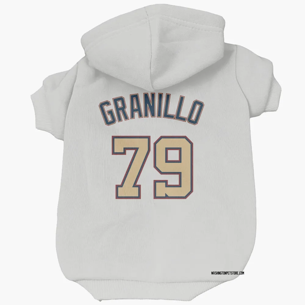 Washington Nationals Andre Granillo White/Gold Pet Hoodie for Dog & Cat