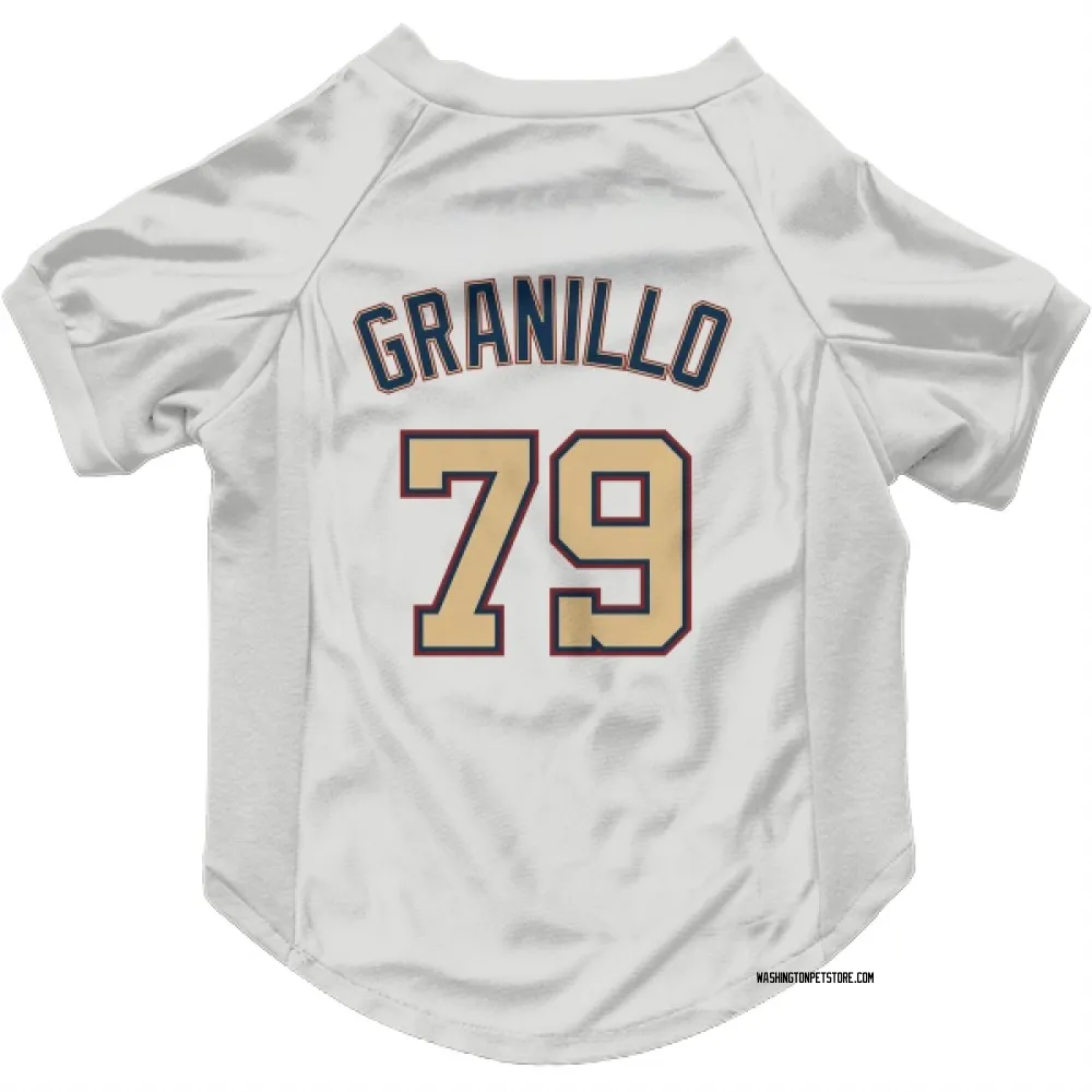 Washington Nationals Andre Granillo White/Gold Pet Jersey for Dog & Cat