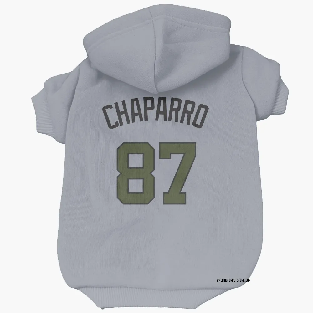 Washington Nationals Andres Chaparro Gray Pet Hoodie for Dog & Cat