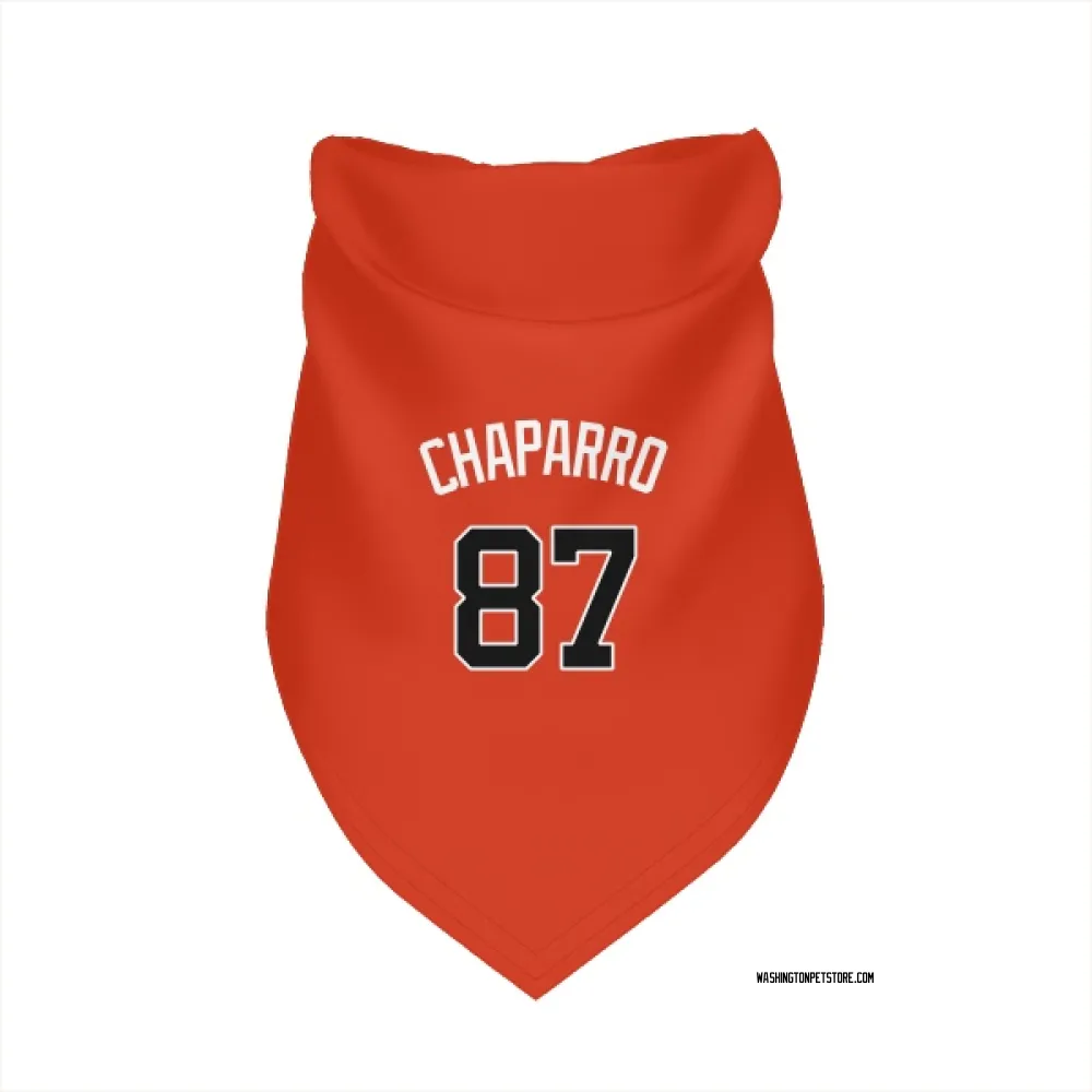 Washington Nationals Andres Chaparro Orange Pet Bandana for Dog & Cat