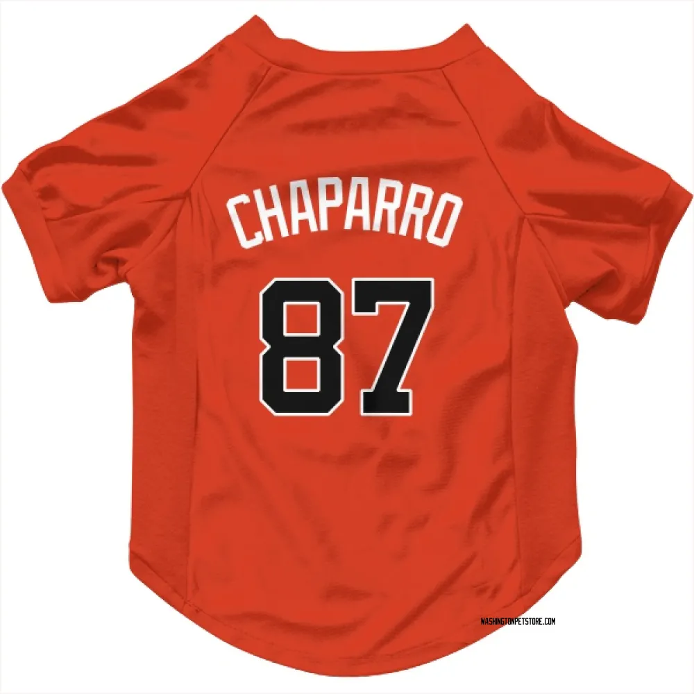 Washington Nationals Andres Chaparro Orange Pet Jersey for Dog & Cat