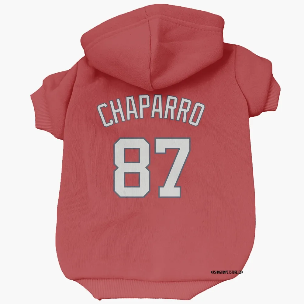 Washington Nationals Andres Chaparro Red Pet Hoodie for Dog & Cat