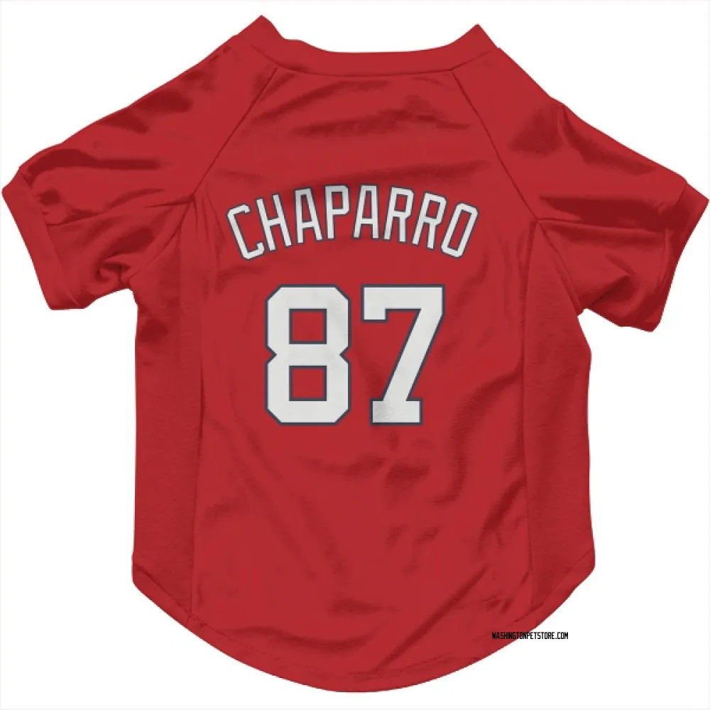 Washington Nationals Andres Chaparro Red Pet Jersey for Dog & Cat