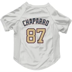 Washington Nationals Andres Chaparro White/Gold Pet Jersey for Dog & Cat