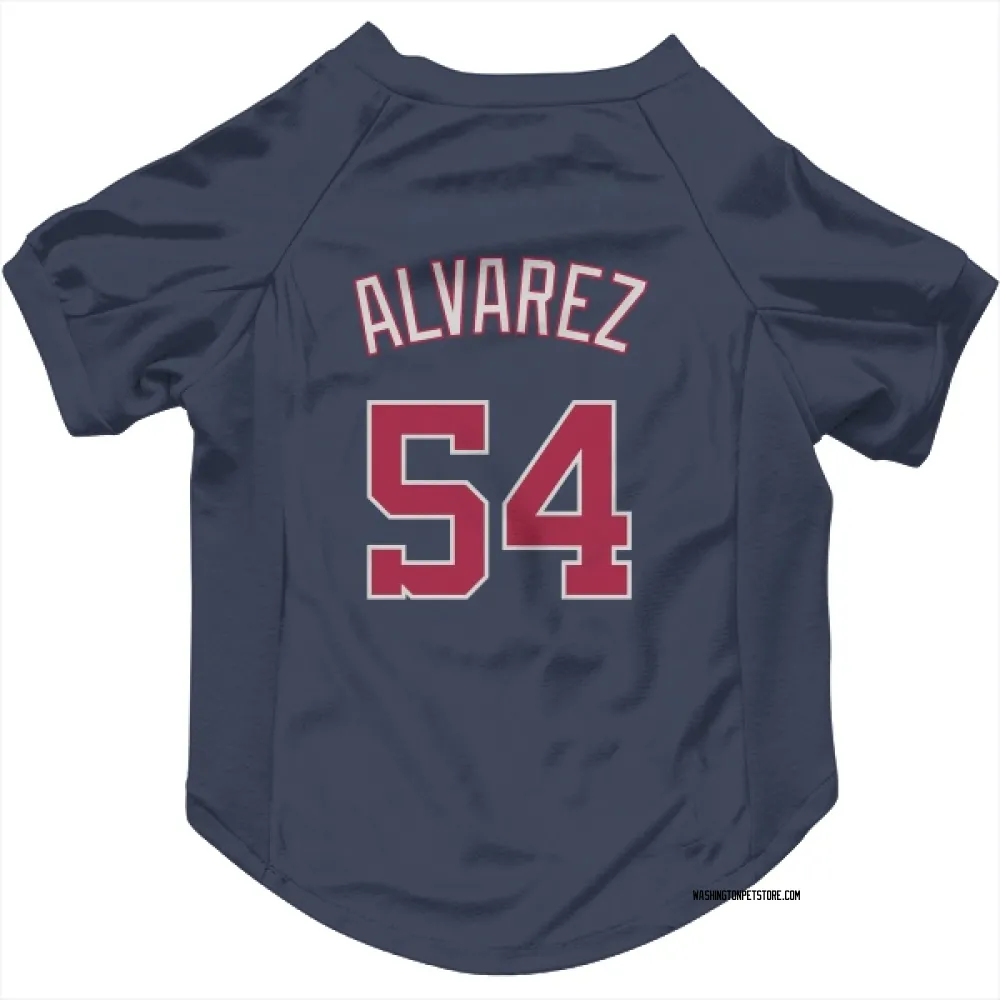Washington Nationals Andrew Alvarez Navy Pet Jersey for Dog & Cat