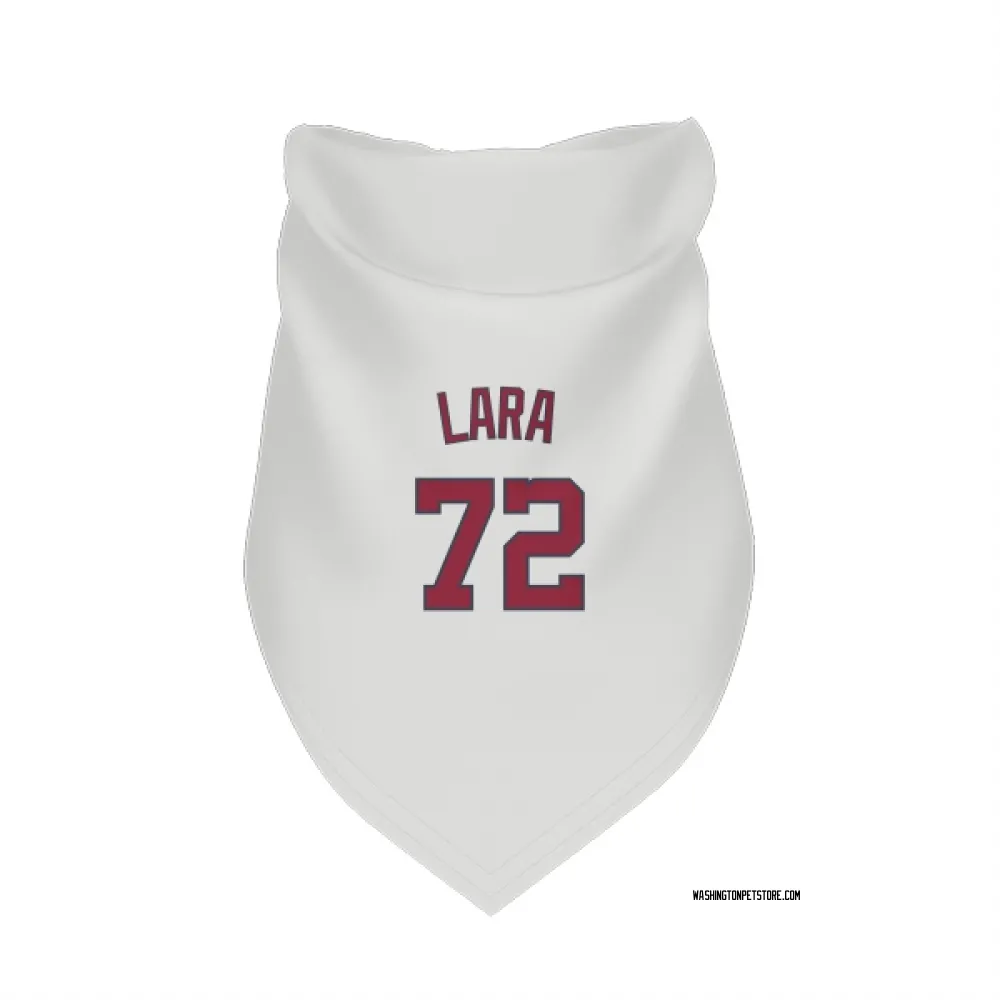 Washington Nationals Andry Lara White Pet Bandana for Dog & Cat