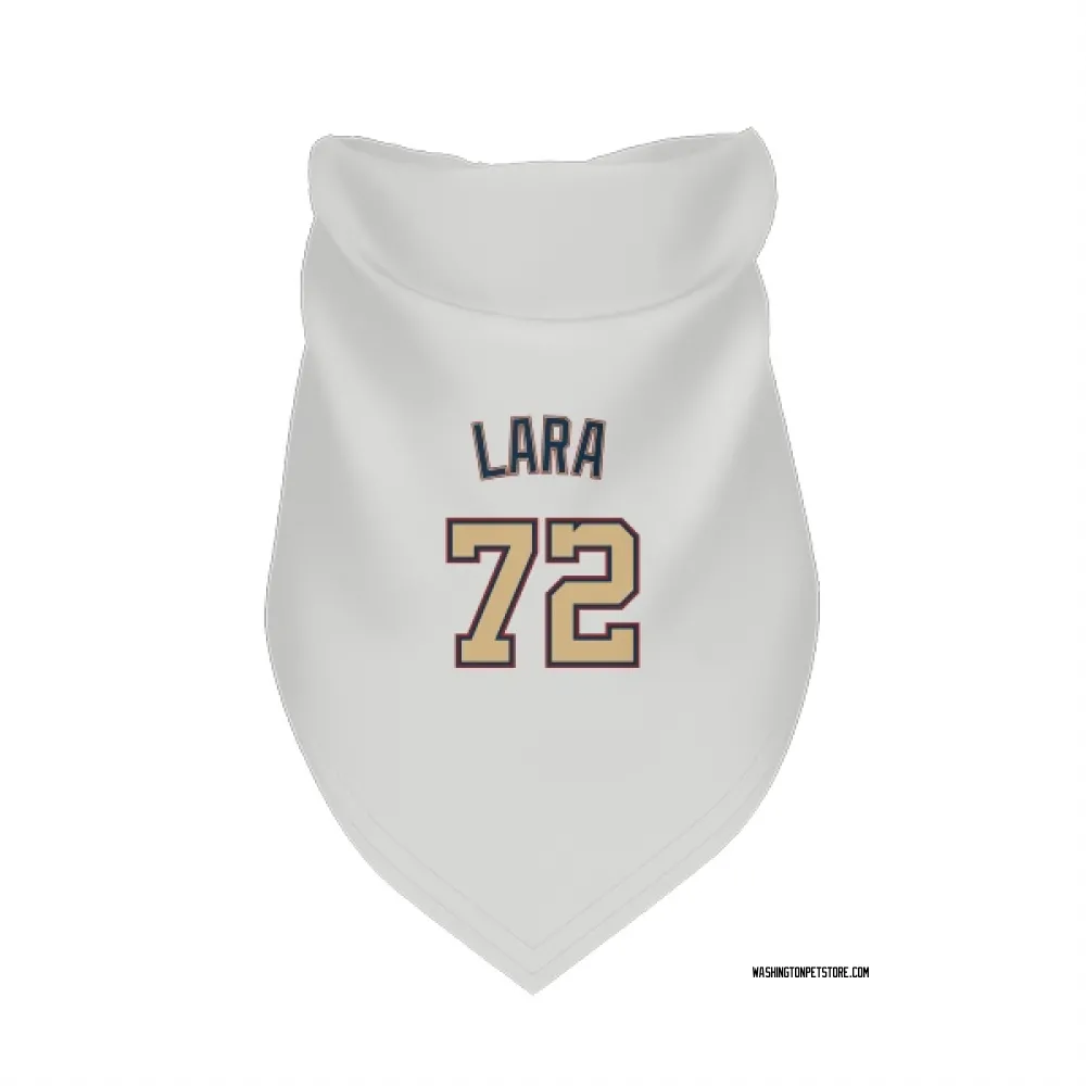 Washington Nationals Andry Lara White/Gold Pet Bandana for Dog & Cat