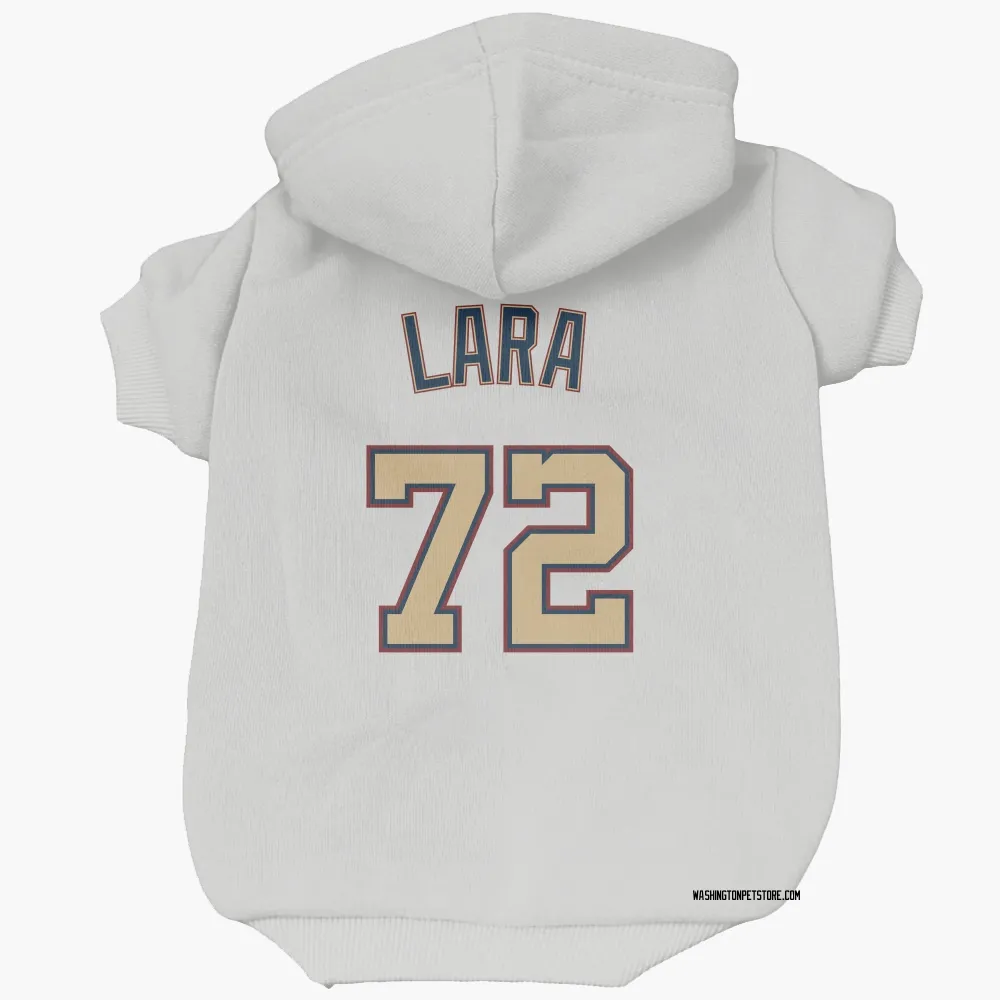 Washington Nationals Andry Lara White/Gold Pet Hoodie for Dog & Cat