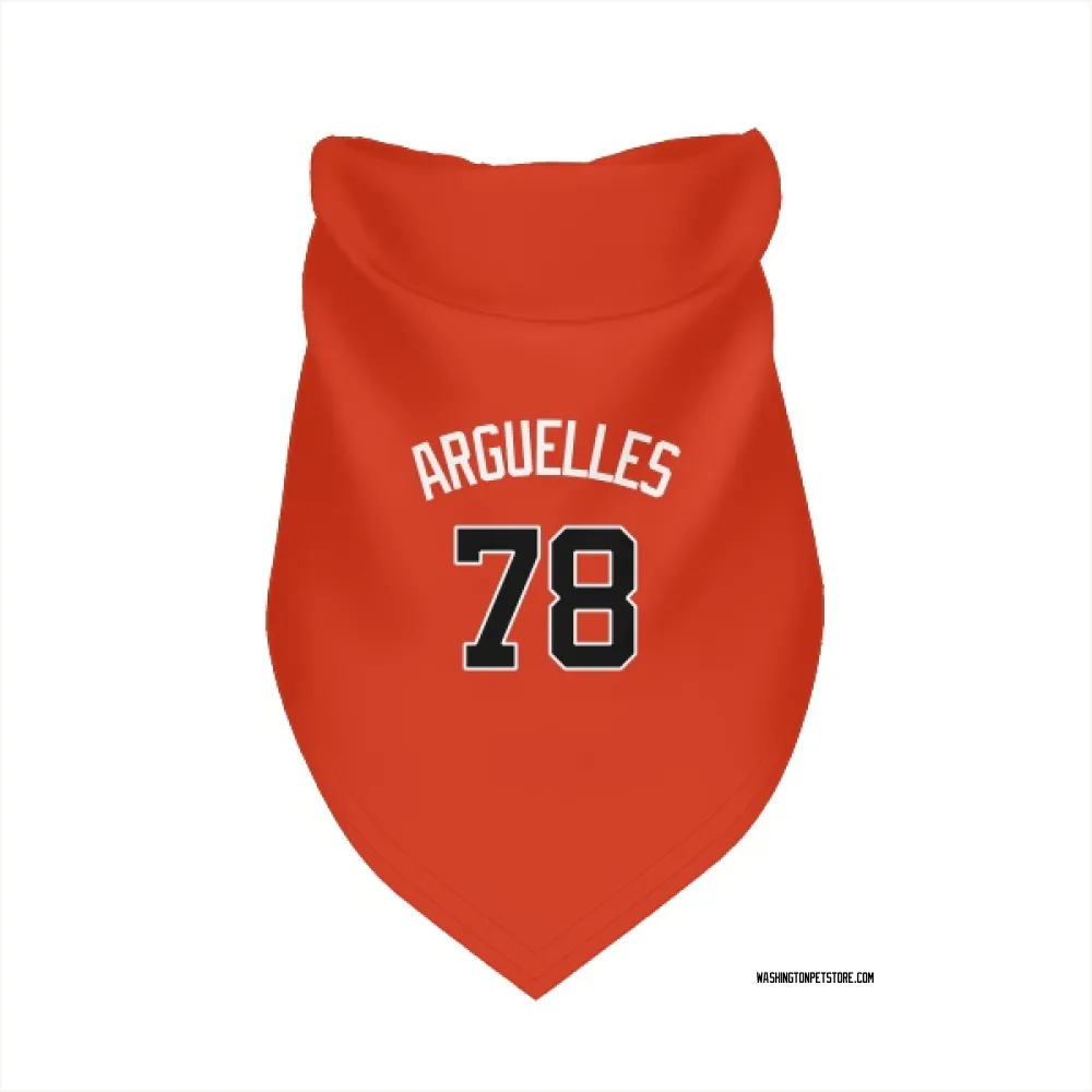 Washington Nationals Anthony Arguelles Orange Pet Bandana for Dog & Cat