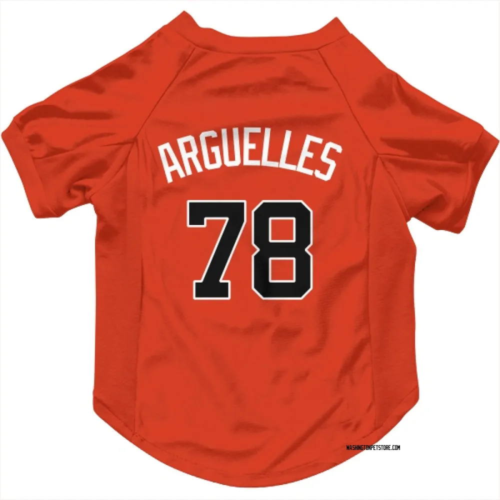 Washington Nationals Anthony Arguelles Orange Pet Jersey for Dog & Cat