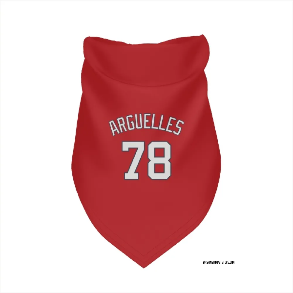 Washington Nationals Anthony Arguelles Red Pet Bandana for Dog & Cat
