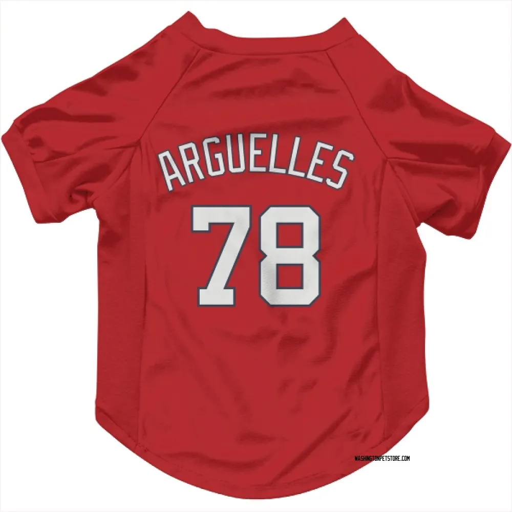 Washington Nationals Anthony Arguelles Red Pet Jersey for Dog & Cat
