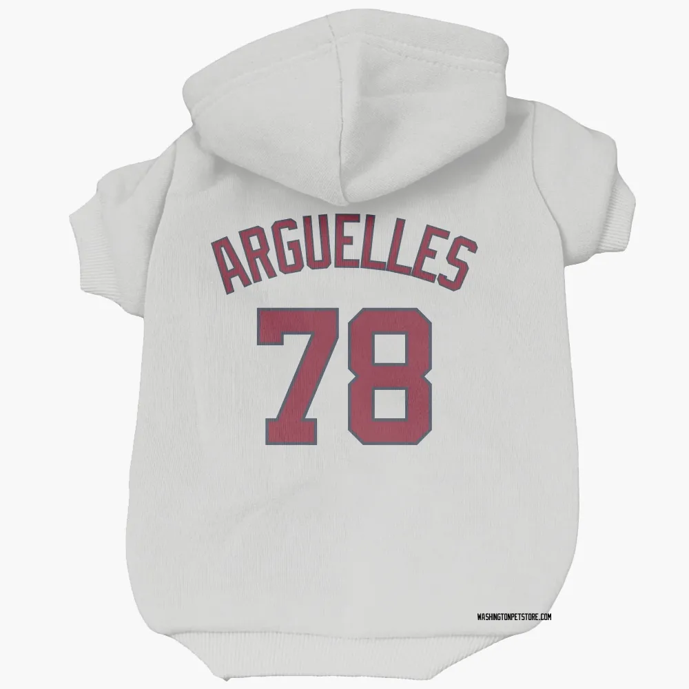 Washington Nationals Anthony Arguelles White Pet Hoodie for Dog & Cat