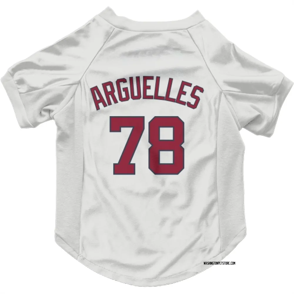 Washington Nationals Anthony Arguelles White Pet Jersey for Dog & Cat