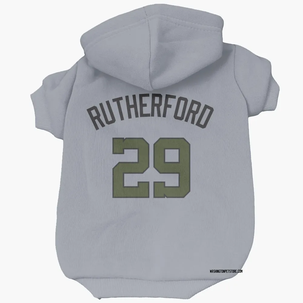 Washington Nationals Blake Rutherford Gray Pet Hoodie for Dog & Cat
