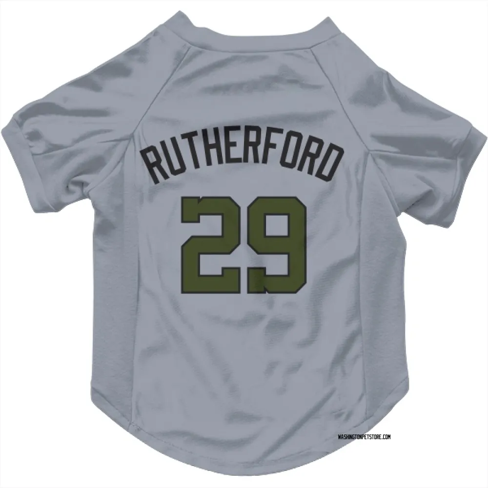 Washington Nationals Blake Rutherford Gray Pet Jersey for Dog & Cat