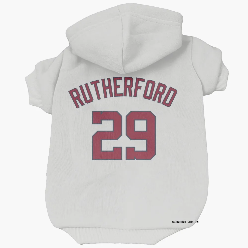 Washington Nationals Blake Rutherford White Pet Hoodie for Dog & Cat