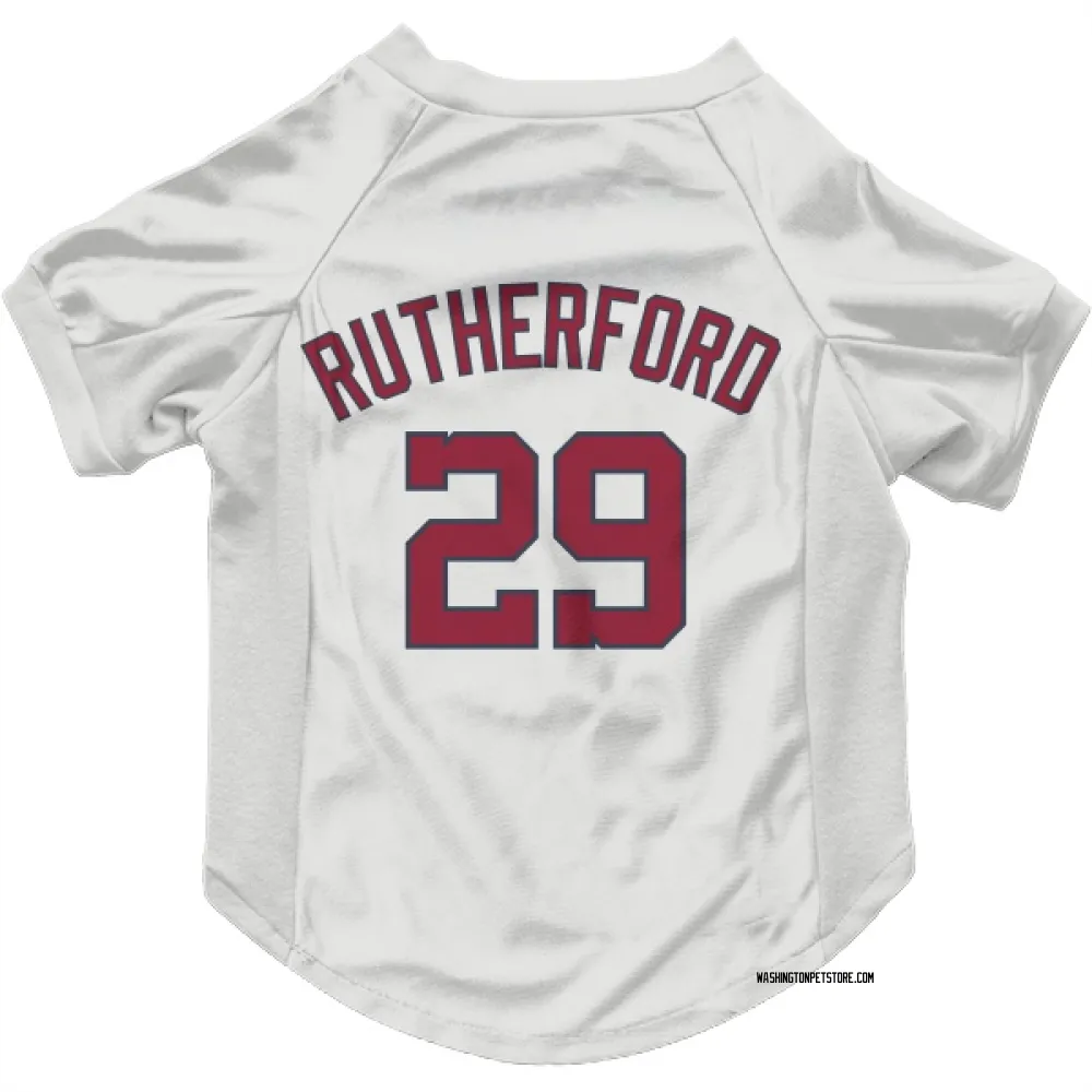 Washington Nationals Blake Rutherford White Pet Jersey for Dog & Cat