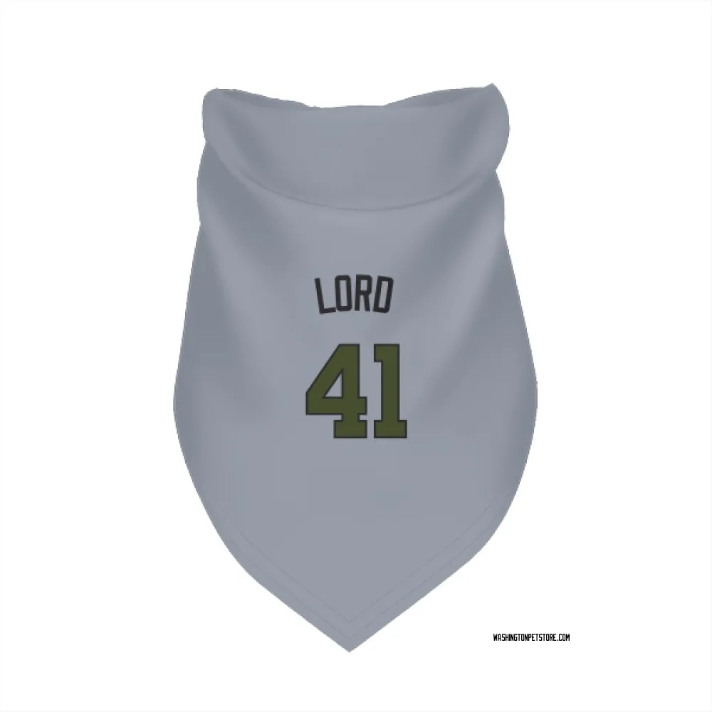 Washington Nationals Brad Lord Gray Pet Bandana for Dog & Cat