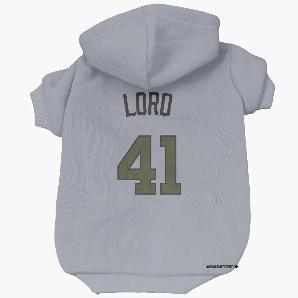 Washington Nationals Brad Lord Gray Pet Hoodie for Dog & Cat