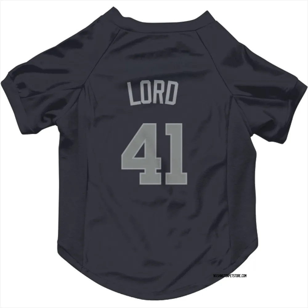 Washington Nationals Brad Lord Navy Gray Pet Jersey for Dog & Cat