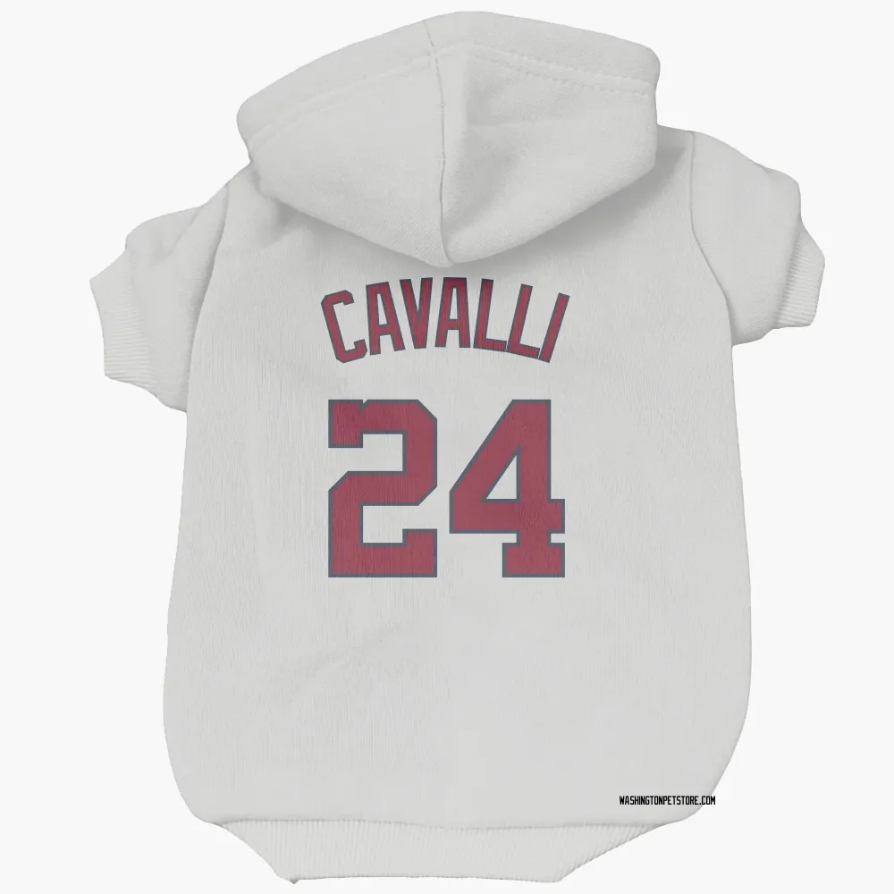 Washington Nationals Cade Cavalli White Pet Hoodie for Dog & Cat
