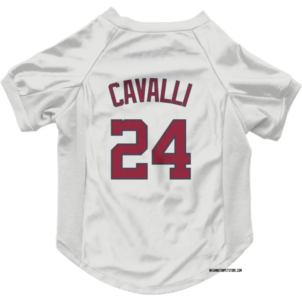 Washington Nationals Cade Cavalli White Pet Jersey for Dog & Cat