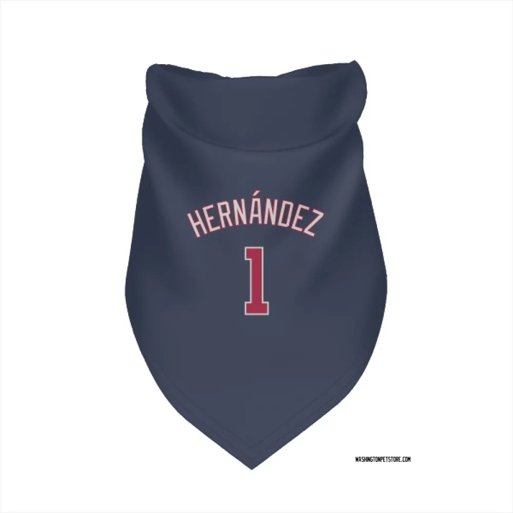 Washington Nationals Cesar Hernandez Navy Pet Bandana for Dog & Cat