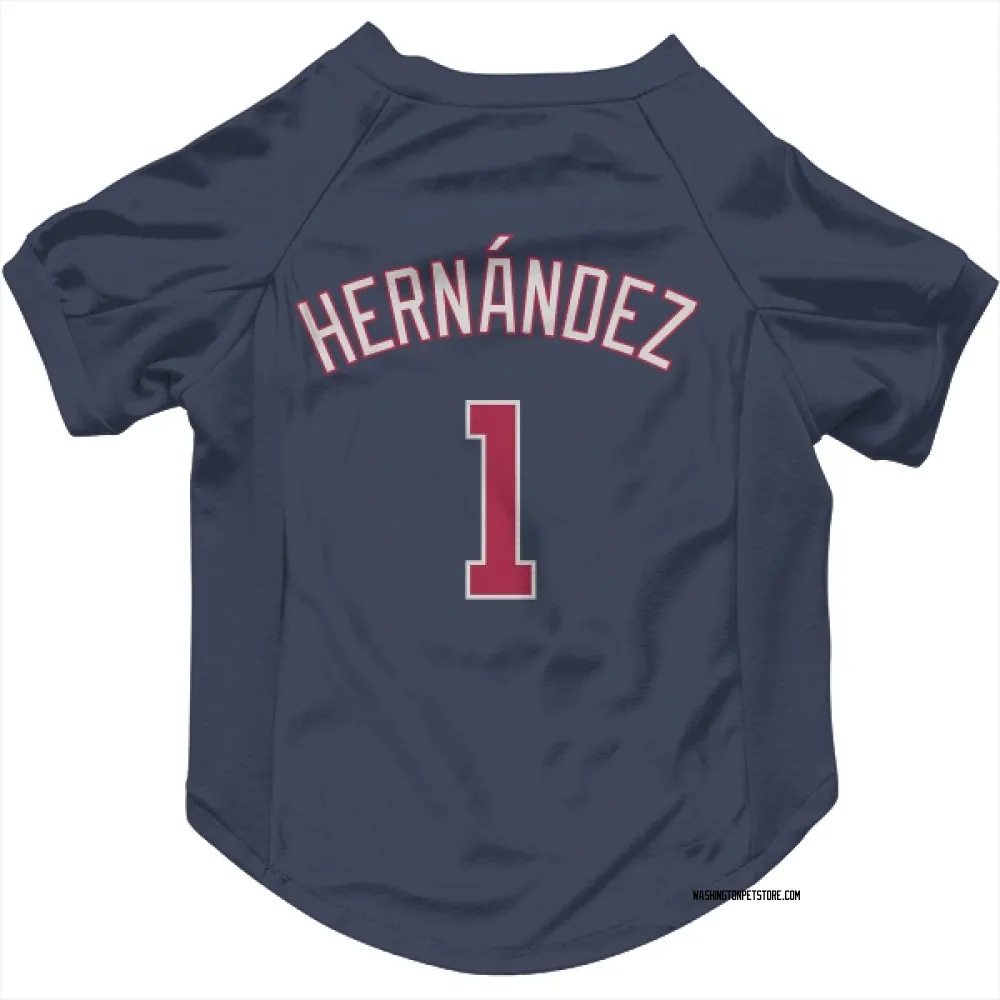 Washington Nationals Cesar Hernandez Navy Pet Jersey for Dog & Cat