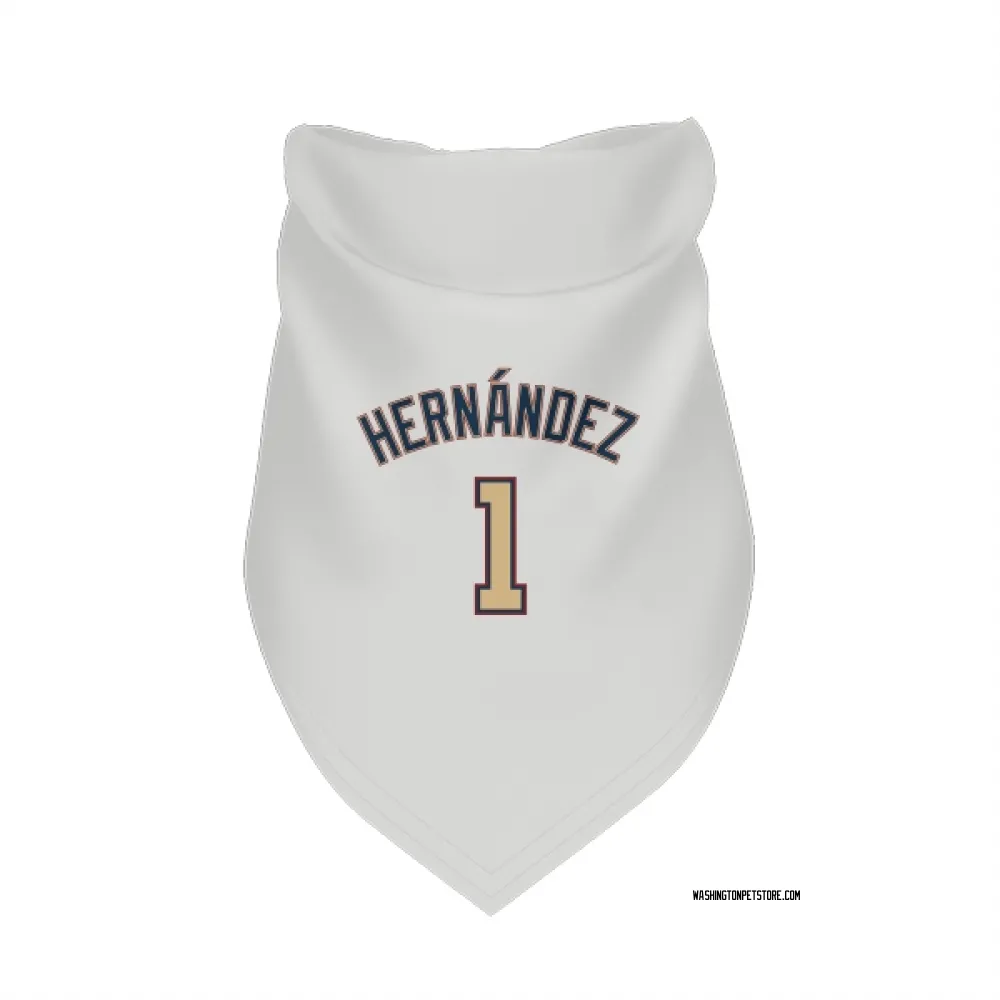Washington Nationals Cesar Hernandez White/Gold Pet Bandana for Dog & Cat