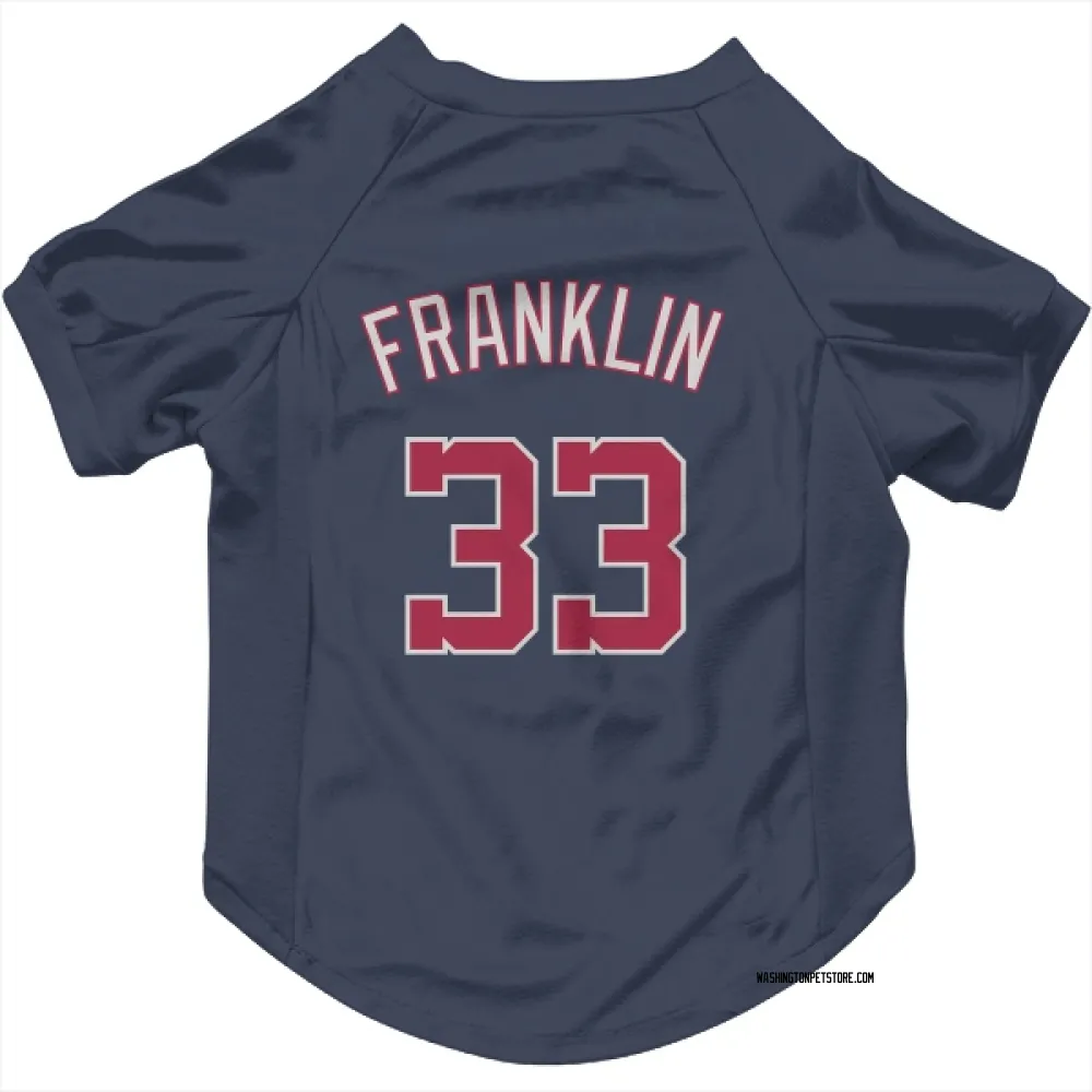 Washington Nationals Christian Franklin Navy Pet Jersey for Dog & Cat