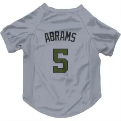 Washington Nationals CJ Abrams Gray Pet Jersey for Dog & Cat