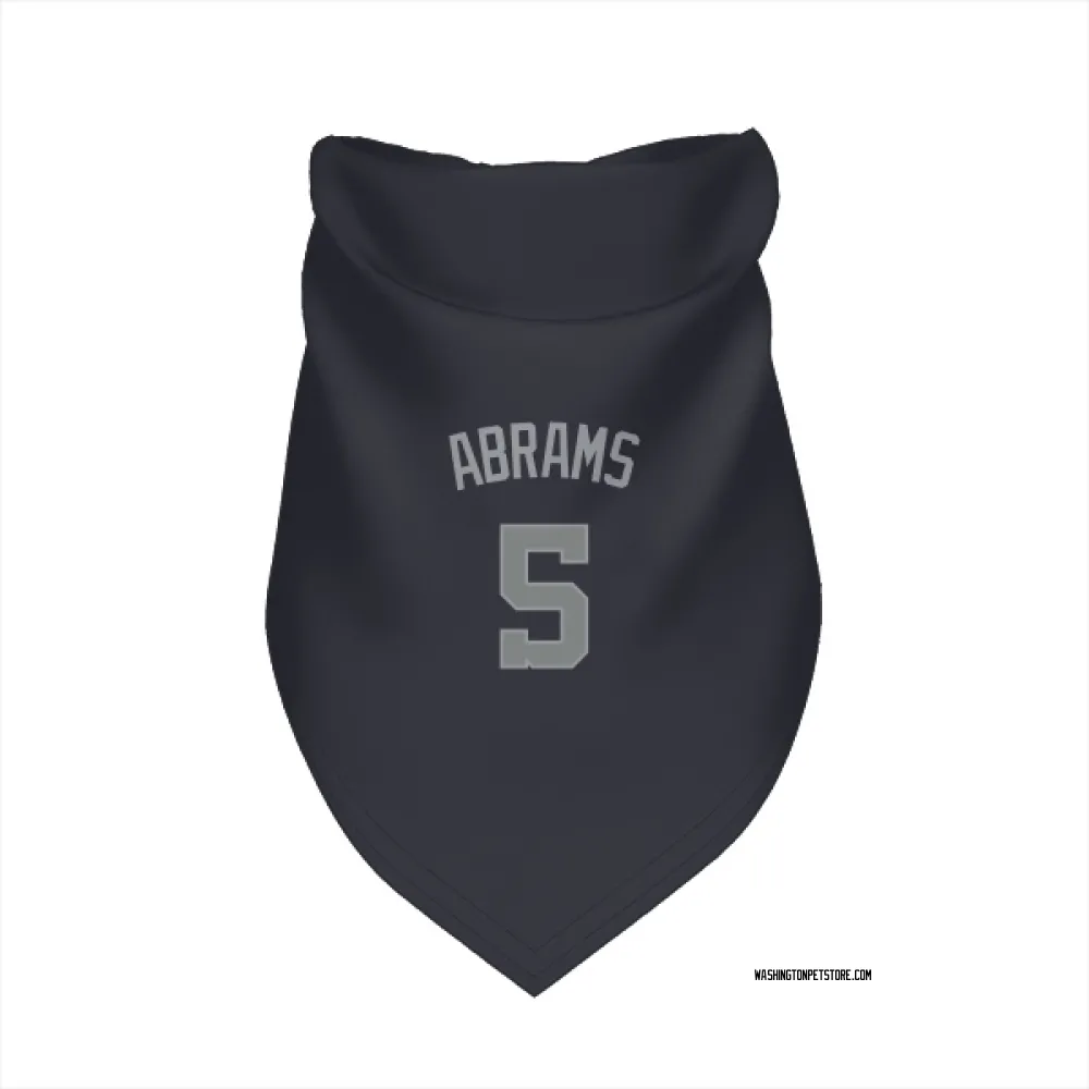 Washington Nationals CJ Abrams Navy Gray Pet Bandana for Dog & Cat