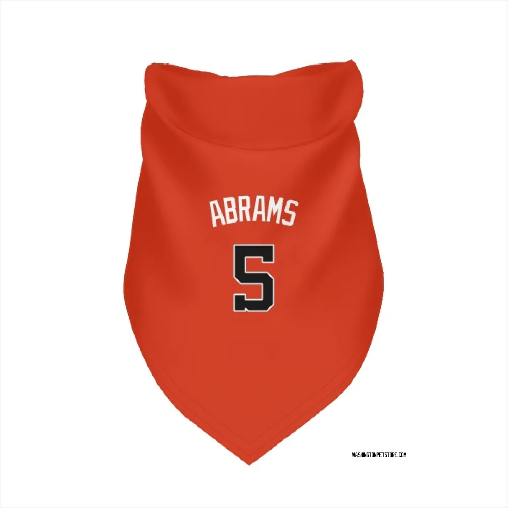 Washington Nationals CJ Abrams Orange Pet Bandana for Dog & Cat
