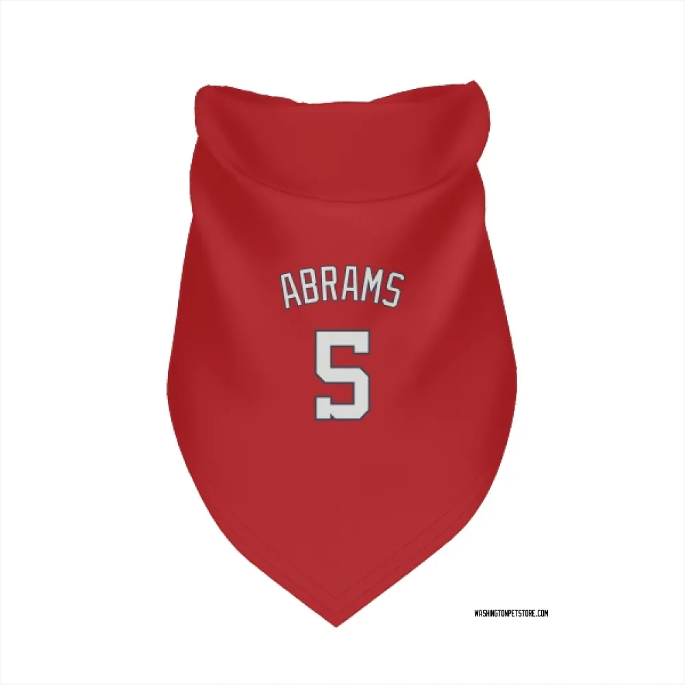Washington Nationals CJ Abrams Red Pet Bandana for Dog & Cat