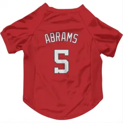 Washington Nationals CJ Abrams Red Pet Jersey for Dog & Cat
