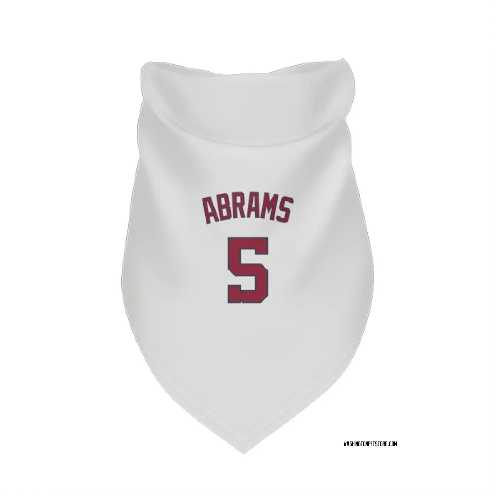Washington Nationals CJ Abrams White Pet Bandana for Dog & Cat
